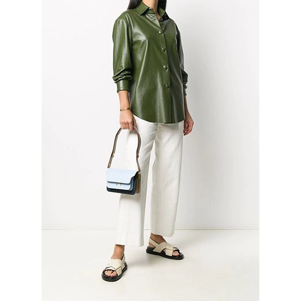 マルニ TRUNK MINI サフィアーノレザー 2way ショルダーバッグ偽物 SBMPS01U57LV520Z328C